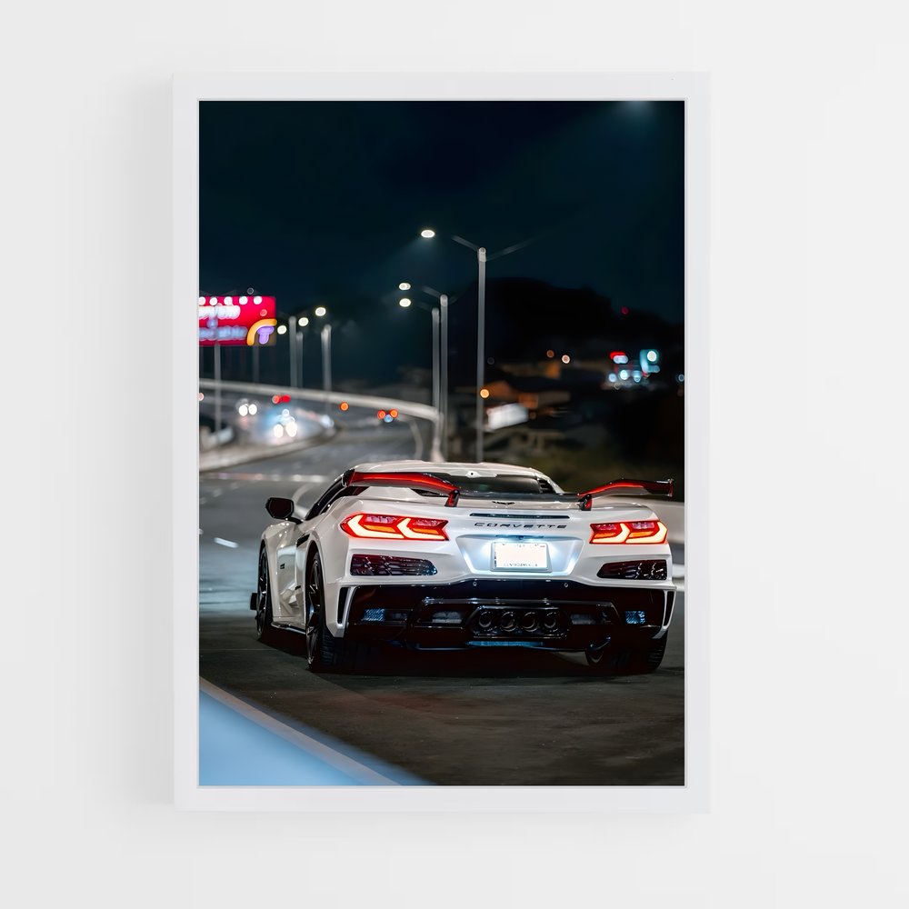 Poster Corvette stingray – affiche Chevrolet (vue 3)